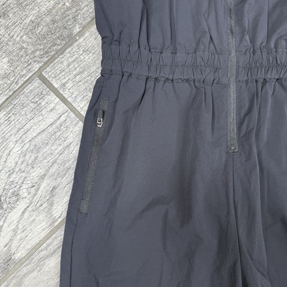 Eastside Golf Jumpsuit Black Sleeveless Zip Up Romper Mandarin Collar Tech NWT S - Picture 4 of 12